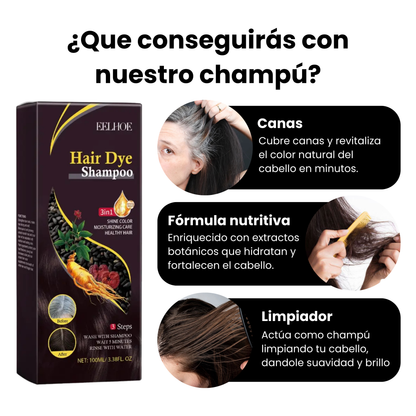 Champú 3 en 1 - Anti canas | 100ml